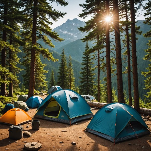 Quels sont les équipements indispensables pour un camping en région de montagne en été?